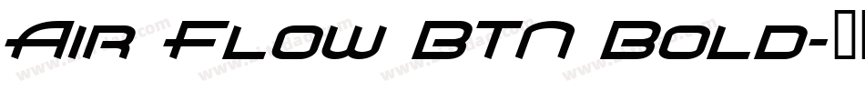 Air Flow BTN Bold字体转换